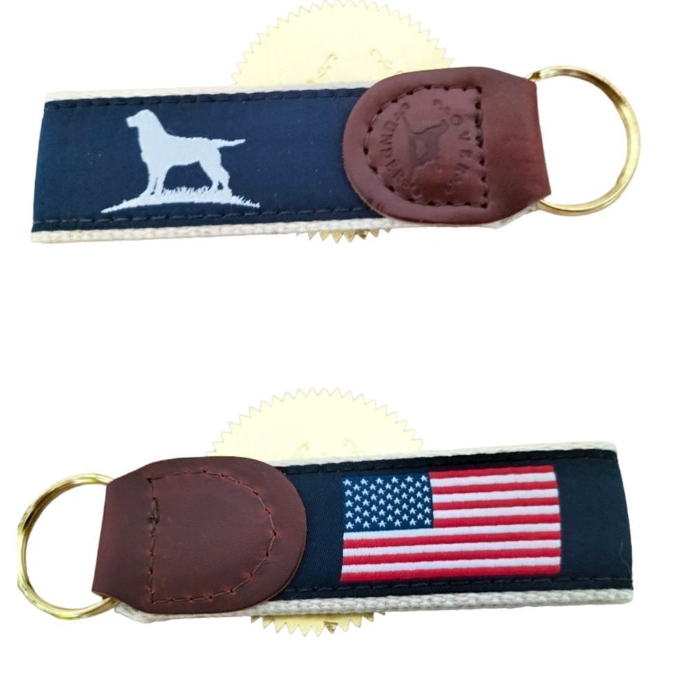 (851)Over Under Gift Set Slim Wallet & Ribbon Key Fob - Picture 6 of 6
